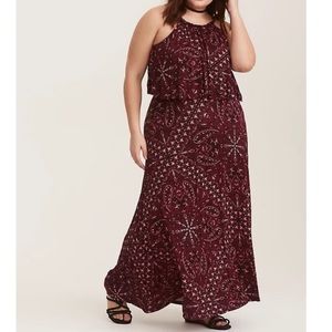 Torrid Paisley Bandana Print Maxi Dress Size 2X